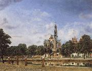 Jan van der Heyden View of the Westerkerk,Amsterdam oil painting artist